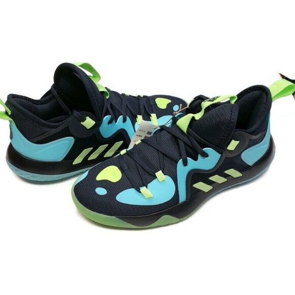 Adidas Harden Stepback 2 Basketball Shoes Mens Size 8 GZ2954 Green Pulse Aqua - Picture 7 of 7